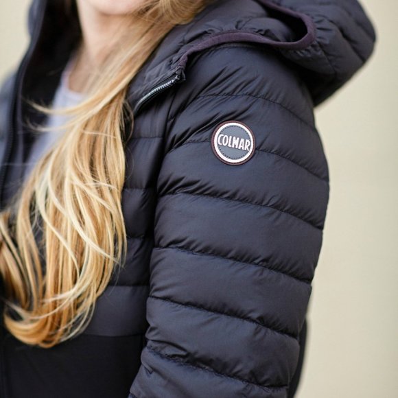 Colmar Originals Research Black Puffer Jacket Sz 6 - Picture 8 of 16